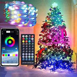 Dreamcolor Rgb Led Strip WS2812B Bluetooth Smart String Fairy Lights Christmas Garland Light Waterproof for Party Curtain Room